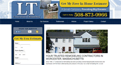 Desktop Screenshot of ltconstructionremodeling.com