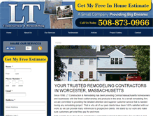 Tablet Screenshot of ltconstructionremodeling.com